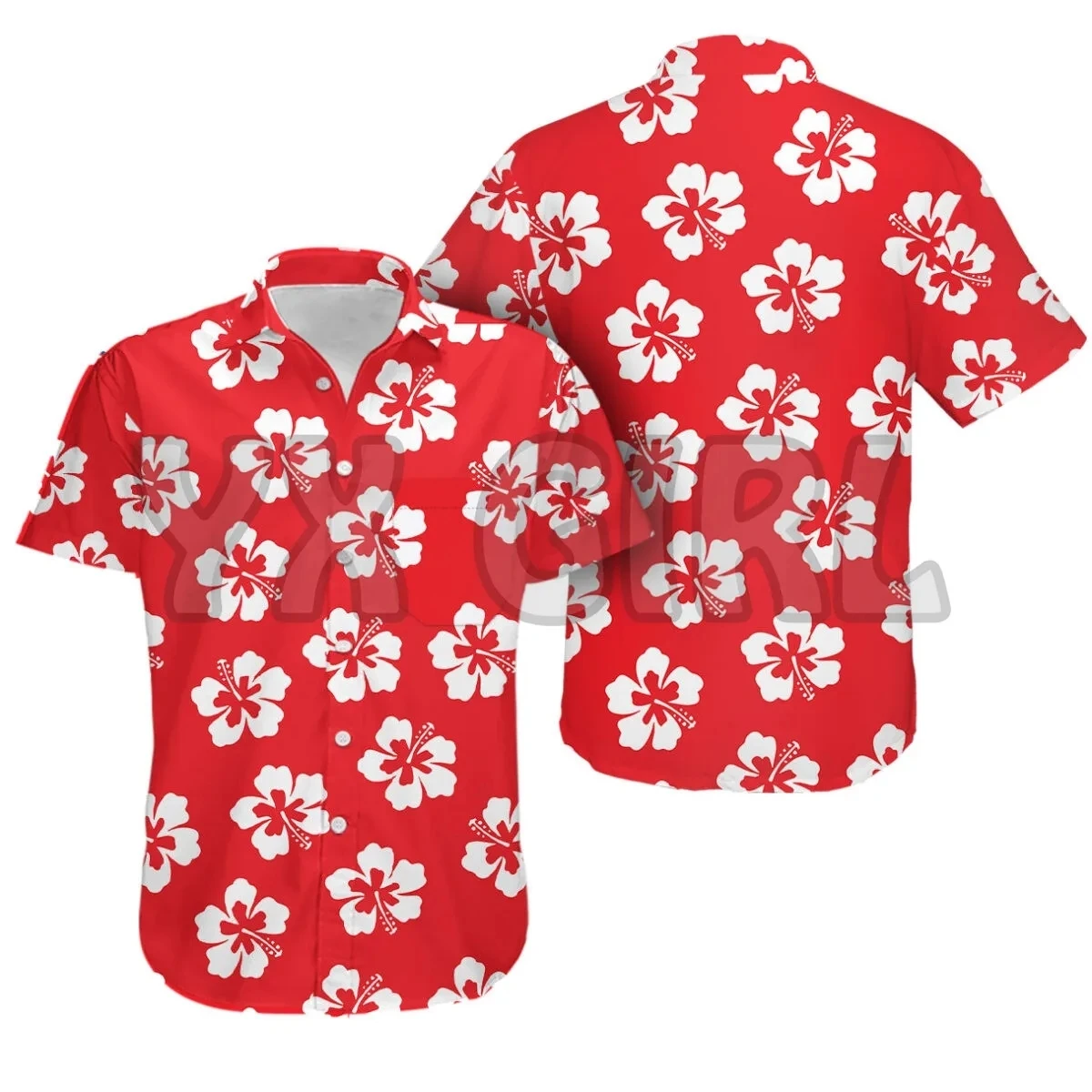 Hawaiian Male Social Floral Shirt For Blouse Men 3D Camisas Casuais Print Slim Fit Men's Street Casual Short Sleeve Clothing 5