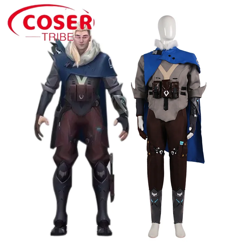

COSER TRIBE Anime Game Akuma Valorant Sova Halloween Carnival Role CosPlay Costume Complete Set