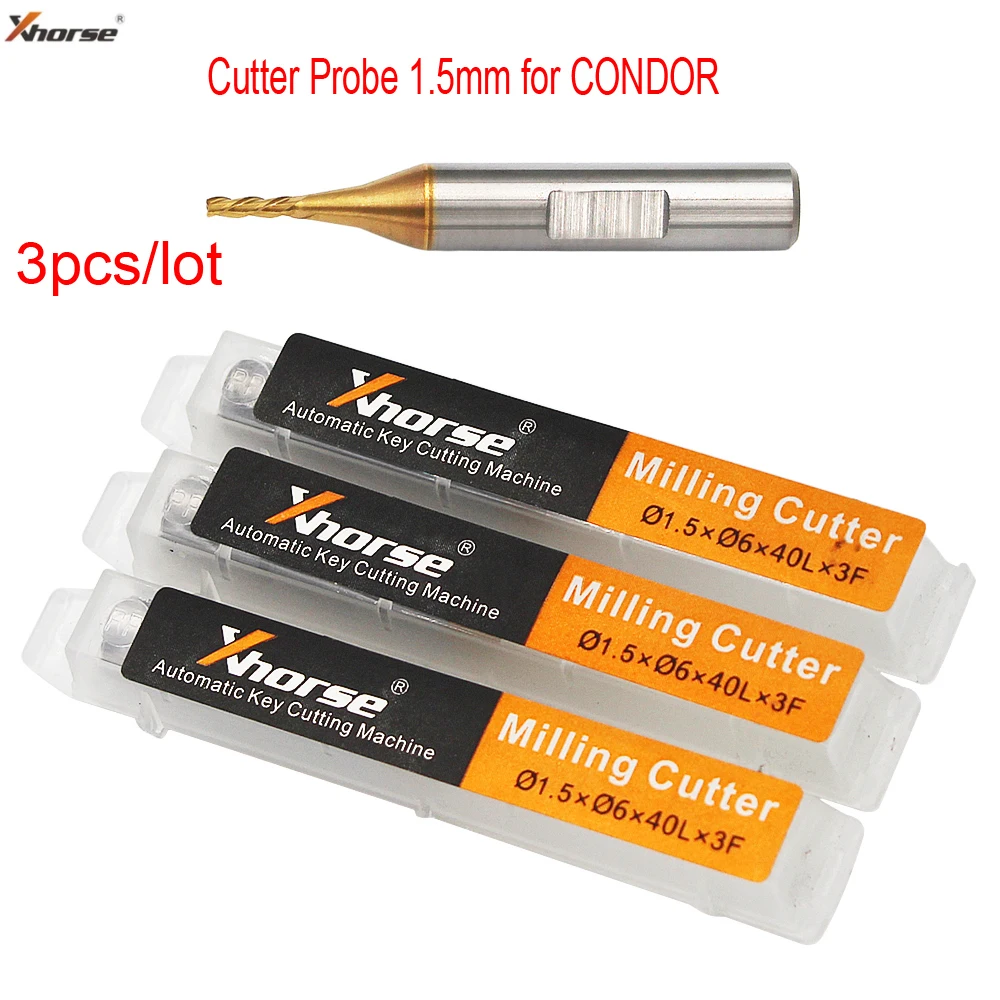 Locksmith Tools 3pcs/lot 1.5mm Cutter Probe for Xhorse CONDOR XC MINI Plus Dolphin XP-005 Dolphin XP-007 Key Cutting Machine key cutting service
