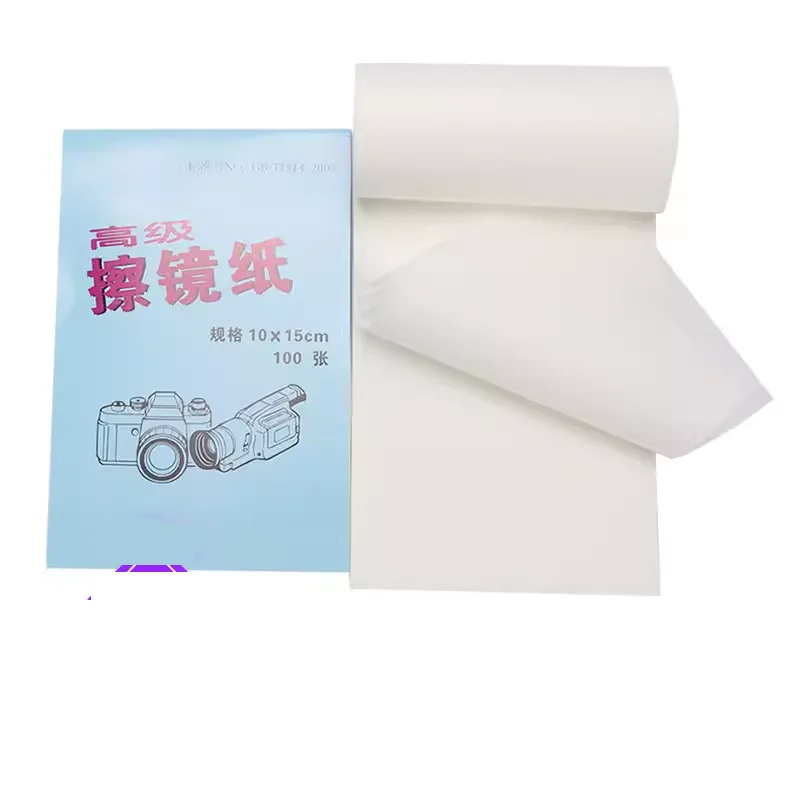 실험실 고급 렌즈 청소 종이, 광학 현미경 SLR 카메라 안경, 휴대폰 화면 청소 종이
