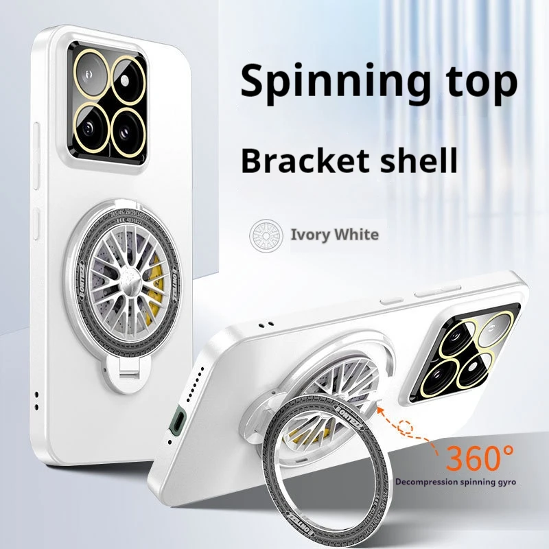 Magnetic Suction Rotating Decompression For Xiaomi 14 14Pro Redmi K70 K70Pro Anti Drop And Shock-absorbing Protective Case