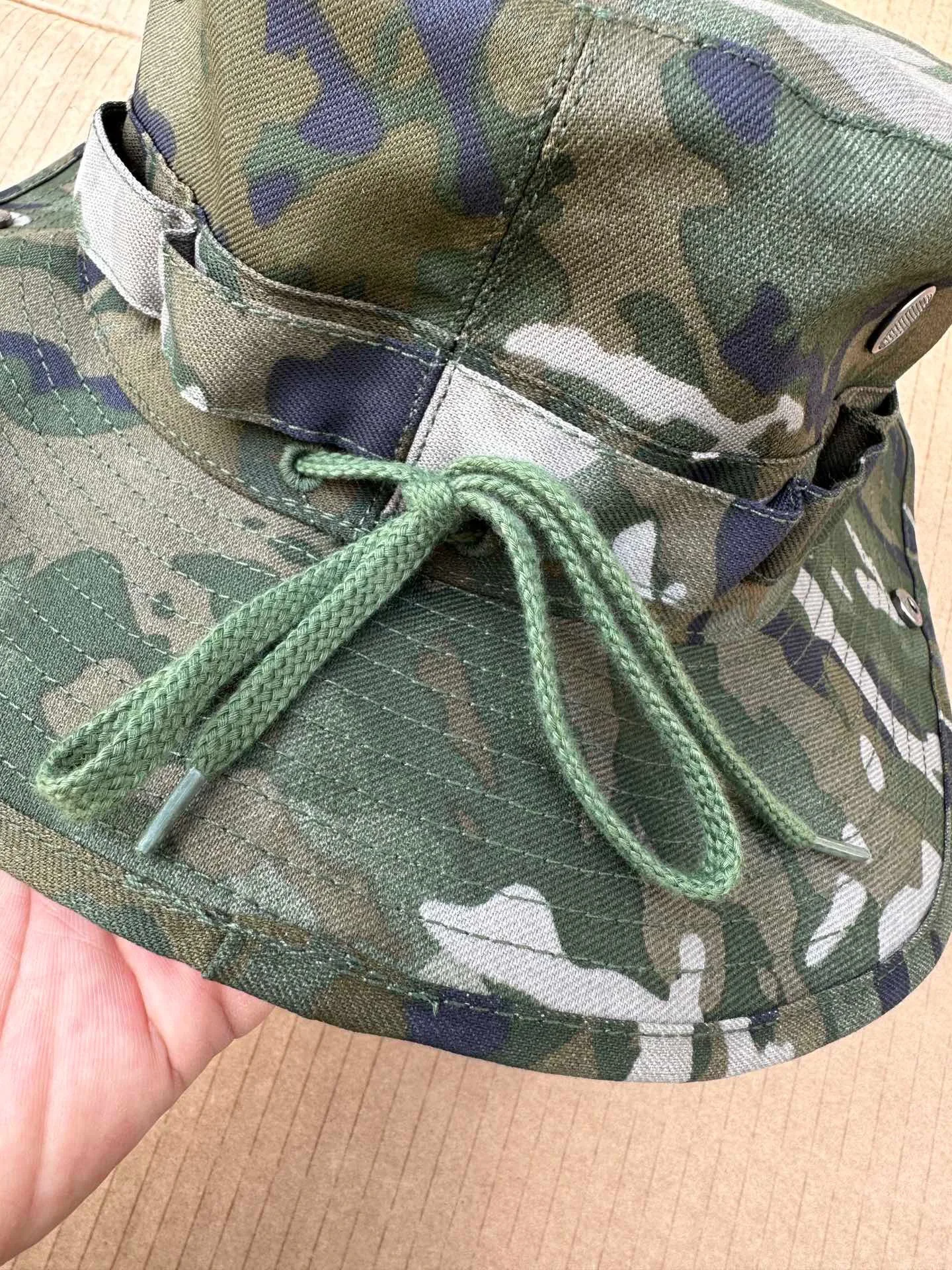 Outdoor-Tarnung Wüste Benny Hut Bergsteigen Angeln große Krempe Hut Sommer faltbare Sonnencreme Hut – Detail 4