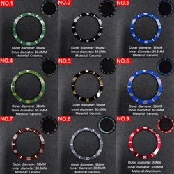 38mm Watch Ring Ceramic Bezel Insert Ring for Yacht celebrities Watch 40mm Case Watch Accessories Inner diameter 30.8mm