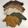 INS Baby Boys Basic Tee Long Sleeve T-shirts Pure Cotton Baby Girl Tops Kids T-shirt Cotton Spring Tee Shirts Baby Boy Clothes 1