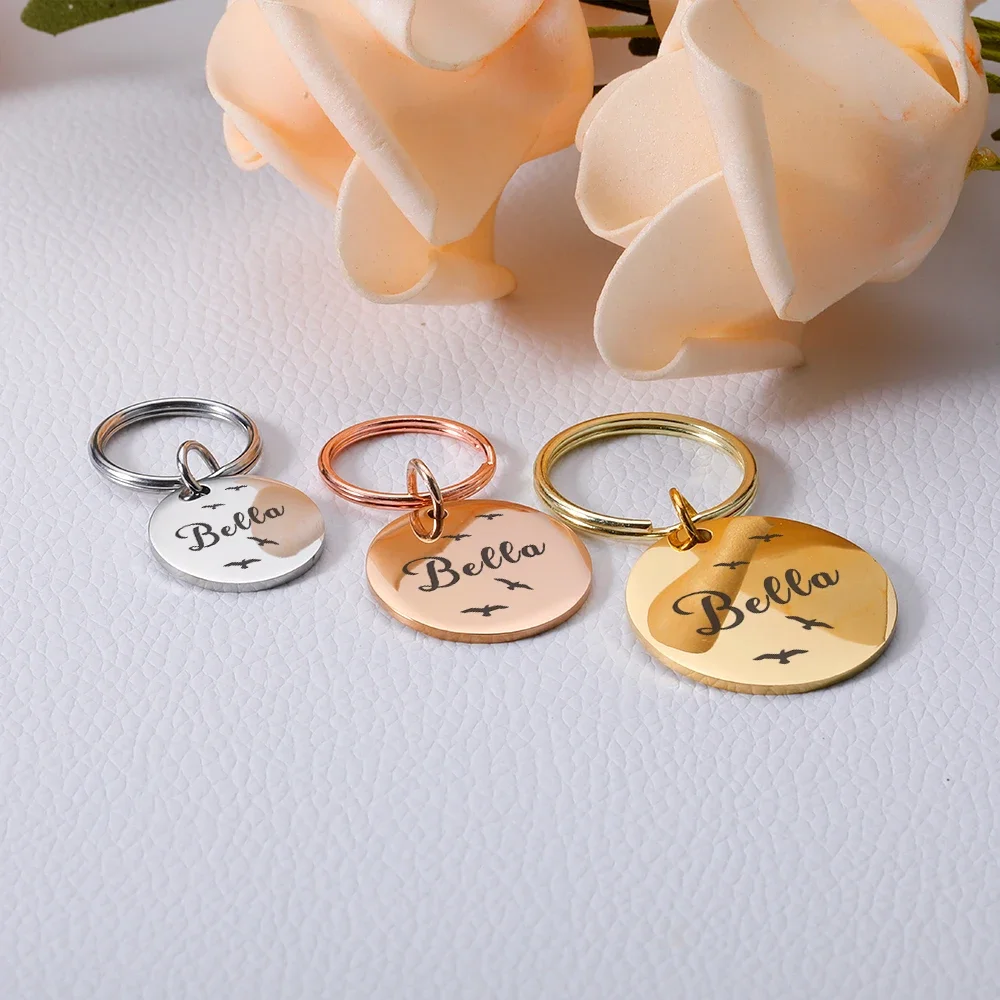 Targhetta Identificativa Per Cani Personalizzata Specchio Anti-Smarrimento Targhette Per Animali Domestici Targhette Per Incisione Gratuita Cani Gatti