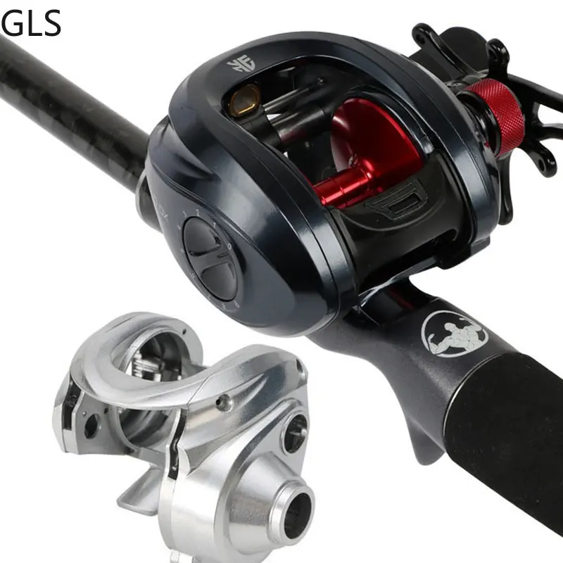 GLS 12kg Max Drag Super Wear EVA Grip Baitcasting Fishing Reel 6.3