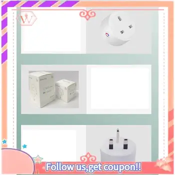 Upgraded 8X Tuya Zigbee Smart Socket 16A Home Powers Monitor Powers Outlet Smart Life Voice Control Alexa Timing DIY UK Plug