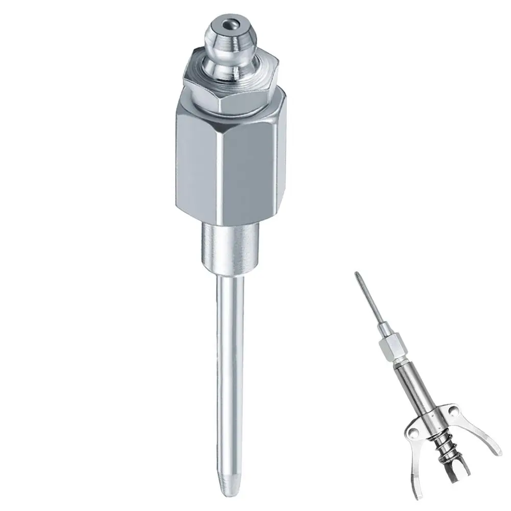 Grease Injector Needle Needle Tip Grease Injector 8000PSI Max Pressure Grease Fitting Tool For Narrow Deep Hole Metal Places