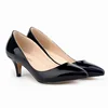 New Women Pumps Classic Sexy Pointed Toes 5cm Low Med Kitten High Heels Spring Brand Design Black Dress Wedding Shoes Large Size 1