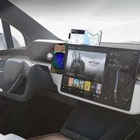 2024 Magnetic Laptop Phone Holder Computer Monitor Side Cell Phone Slim& Foldable For iPhone 14 13 12 Series Case and All Phone 2