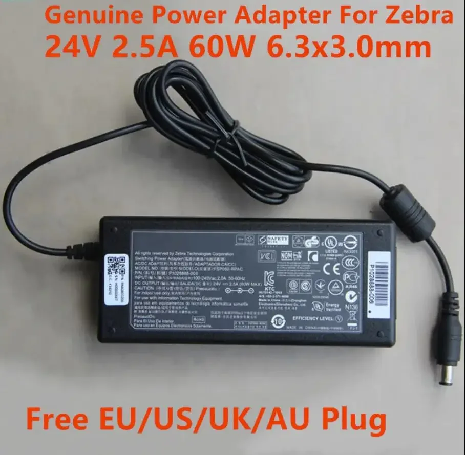 12V AC Adapter For Zebra ZQ520 Direct Thermal Printer Power Supply Charger 12V - Foto 5