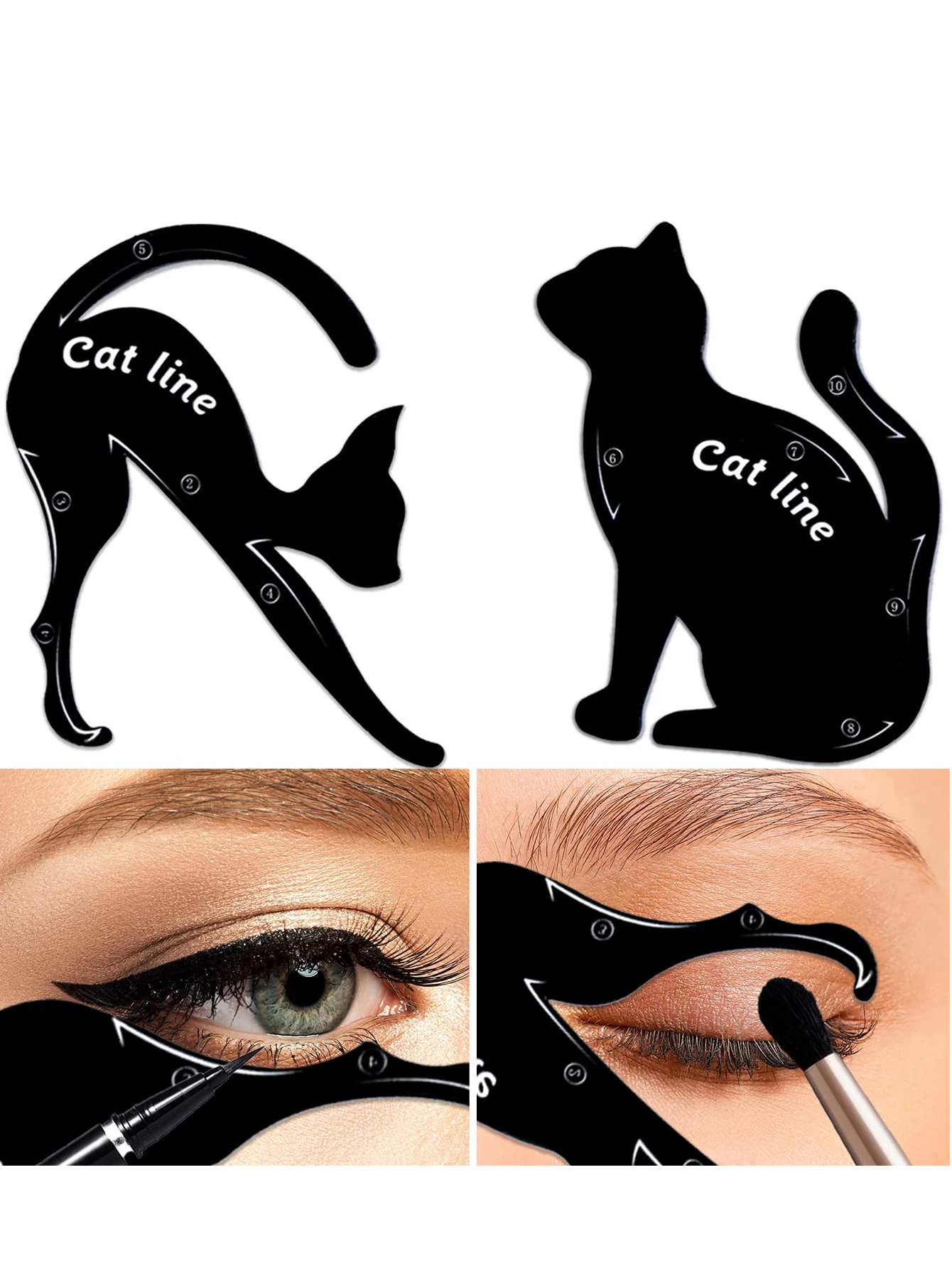 Eyeliner Stencils 5pcs Matte PVC Material for Smoky Eyeshadow eyeliner stencil tool,makeup tools,eye makeup tools