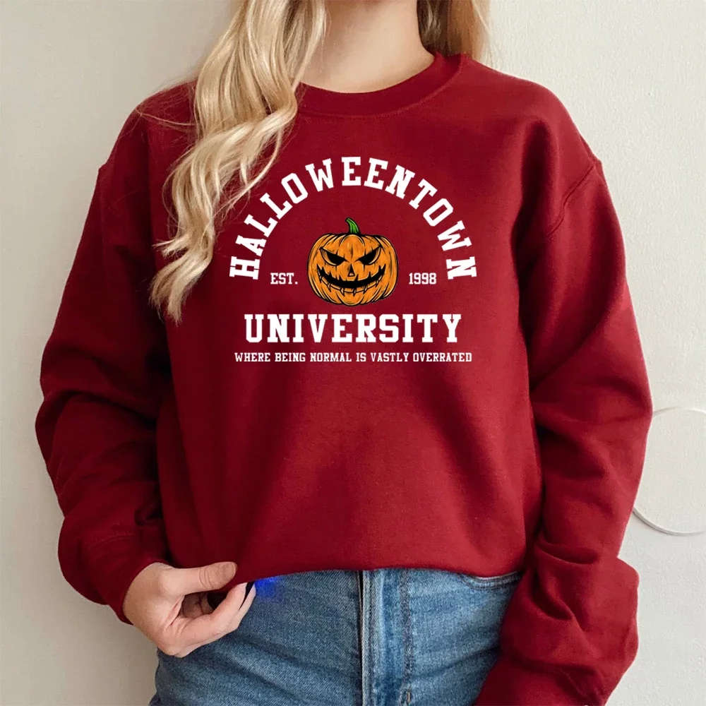 Vintage Halloweentown Sweatshirt Halloweentown Est 1998 Pullover Funny Halloween Town Fall Hoodies Pumpkin Halloween Sweatshirts 5