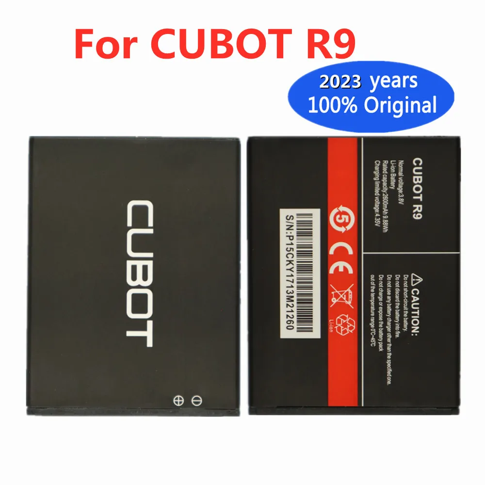 

2023 Years 100% New Original R9 Battery For CUBOT R9 2600mAh Replacement backup battery In Stock
