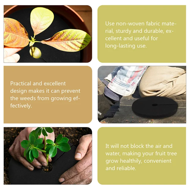 20 Dcs Őrölt Ruhák Kertészkedés-Vezérlő Gyűrű Gyomnövényes Fasz Szövet Fa Gyümölcs Erős - Image 6