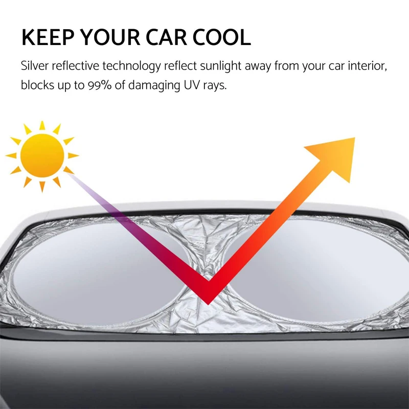 Windshield Sunshades Foldable Car Front Window Sunshade Blocks UV Rays Heat Protection for Most Car SUV Truck Vans windshield sunshade car sunshade windshield sun shade