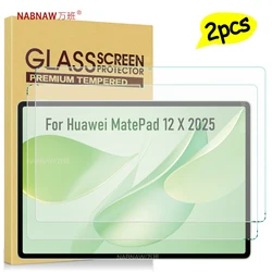 Premium Full HD Tempered Glass Screen Protector - 2 Pack, 12 - inch, Anti - Scratch Hard Cover (2P - MatePad 12 X 2025)