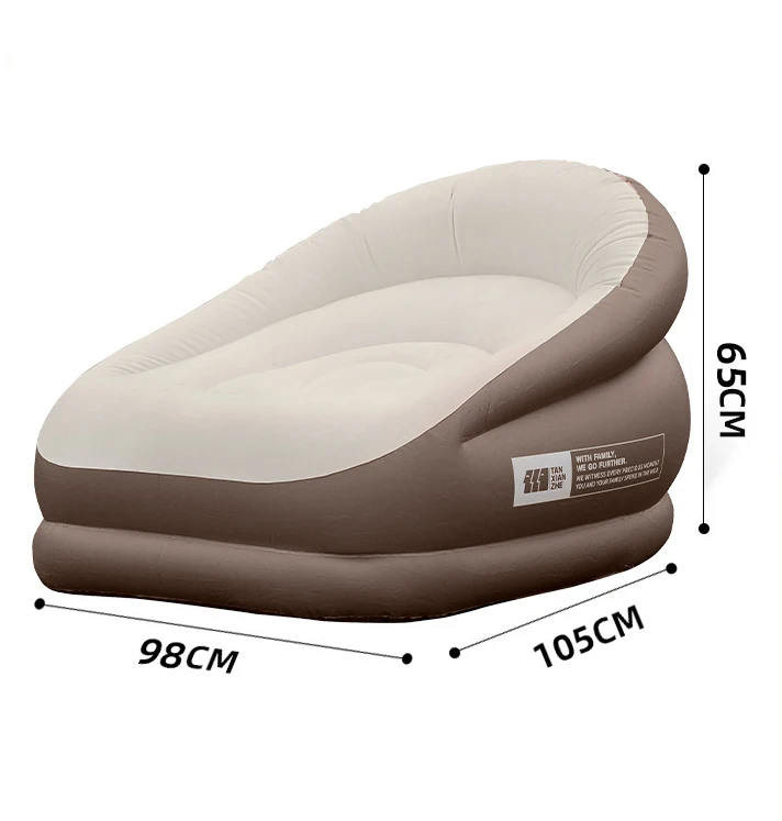 Inflatable Armchair with Footrest Camping Chairs Equipment