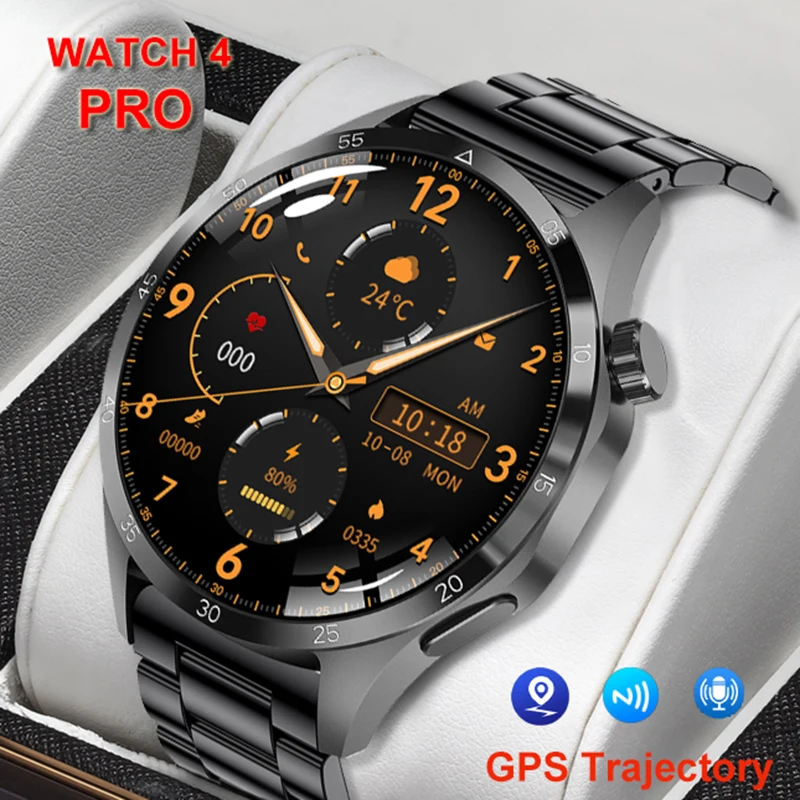 

Новинка 2023, умные часы для Huawei Xiaomi GT4 Pro, мужские умные часы с функцией измерения яркости, GPS-трекером, AMOLED экраном 466*466 HD, пульсометром, Bluetooth-вызовом, умные часы