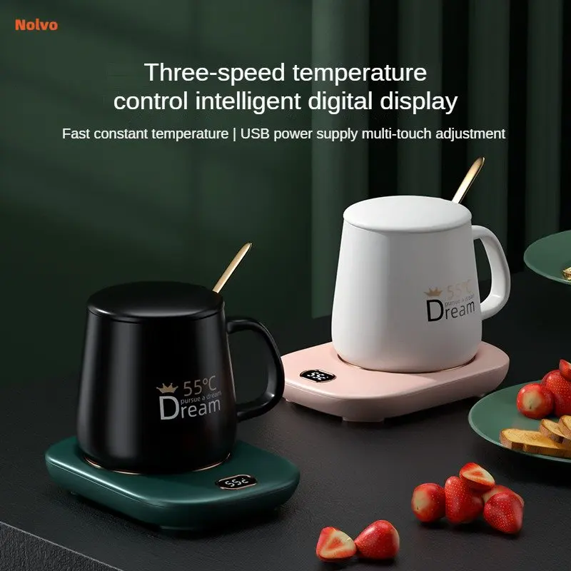 Portable Coffee Mug Warmer Adjustable 3 Temperature Settings Smart