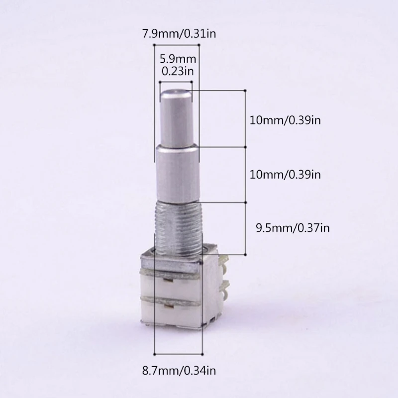 B5K/B10K/B50K/B100K/B250K/B500K Concentric Stacked Potentiometer for Music Equipment Precise Control