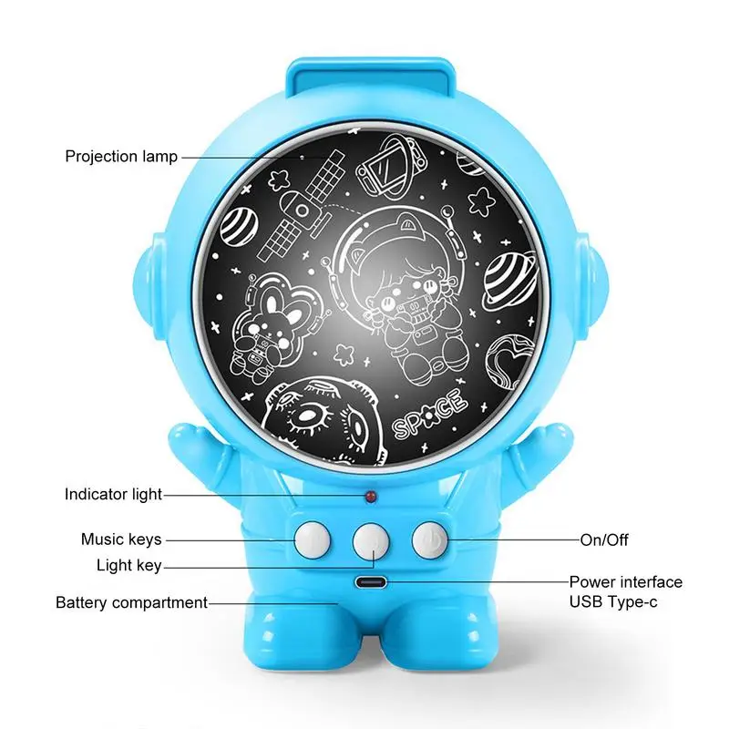 Astronaut Light Projector Astronaut Star Space Projector Portable Astronaut Galaxy Star Projector Light For Boys Kids Children