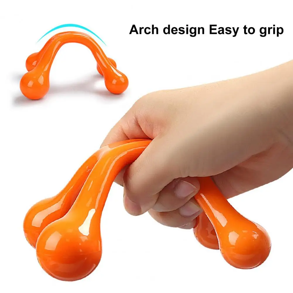 Handheld Full Body Massager 4 Legged Pressure Point Muscles Recovery Physical Therapy Shoulder Arm Neck Back Feet Massage Tool, handheld massager