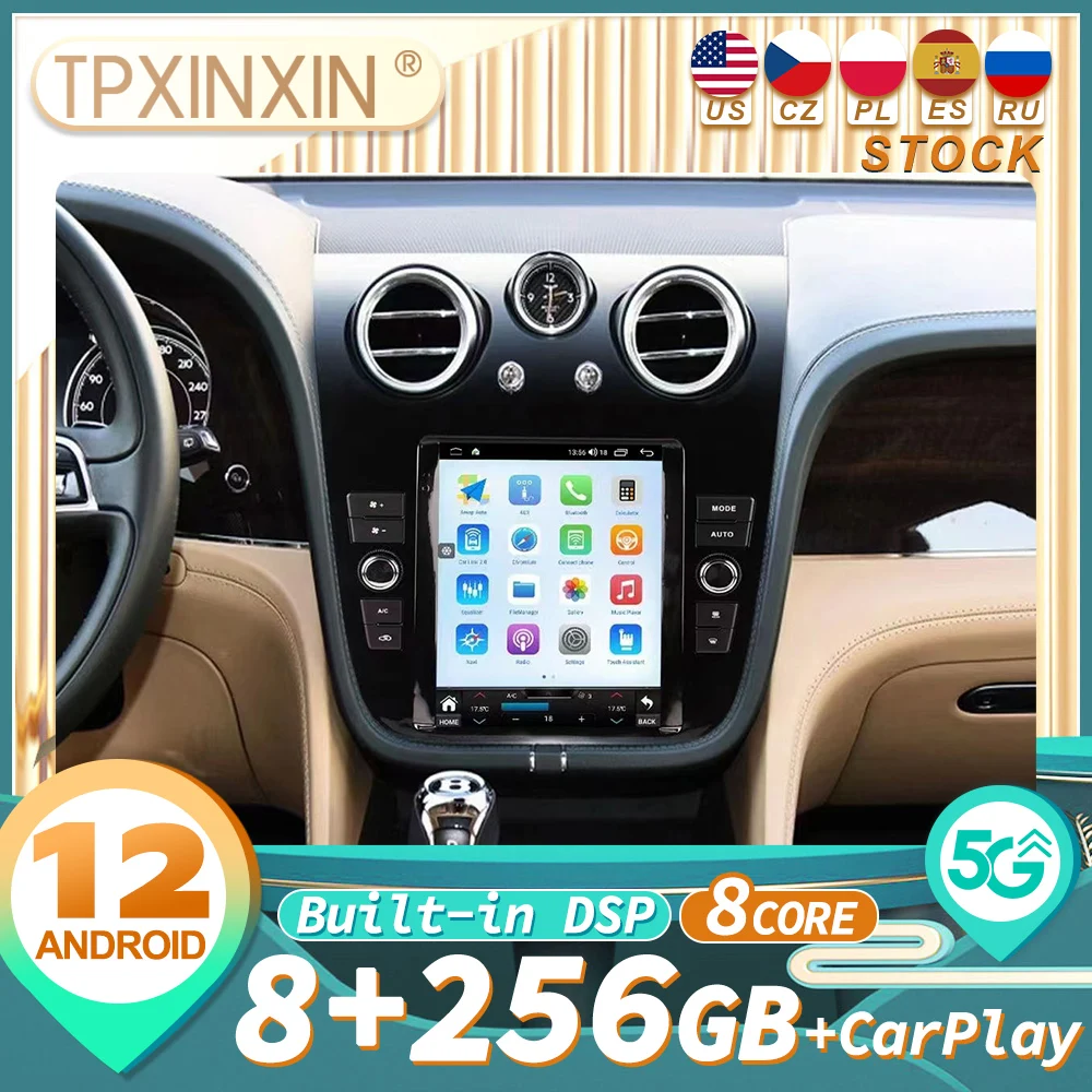 

For Bentley Tianyue 2015+ Android Car Radio GPS Navigtion Multimedia Player Head Unit Audio Video Carplay