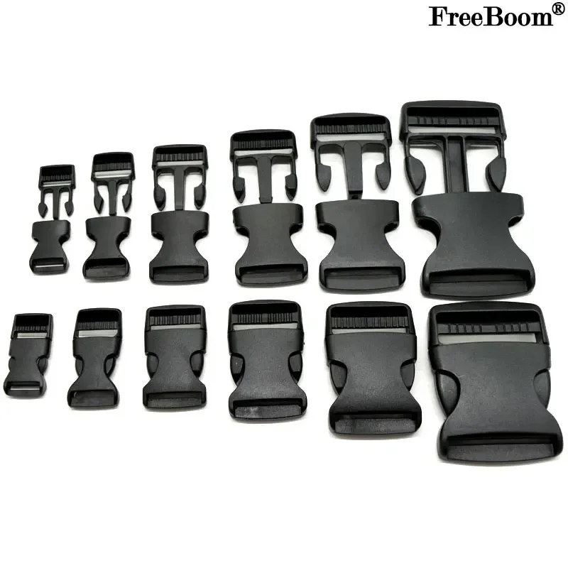 2~50pcs Plastic Adjustable Belt Buckles 15/20/25/32/38/50mm for Backpack Straps Luggage Webbing Adjustment Buckle Accessories