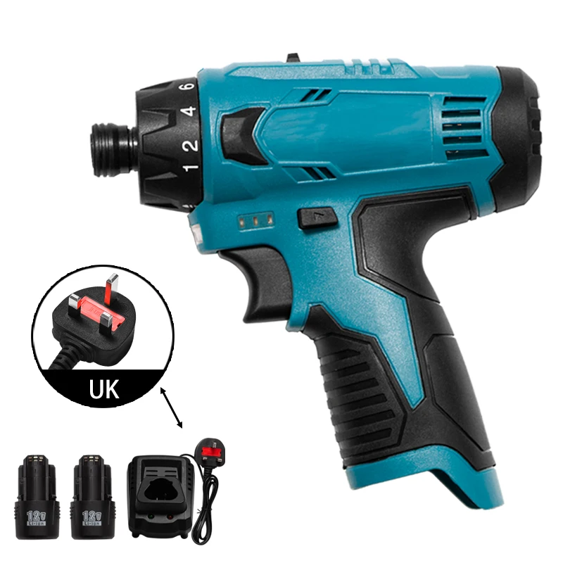 12V Cordless Brushless Screwdriver Electric 2000mah Makita Lithium Ion