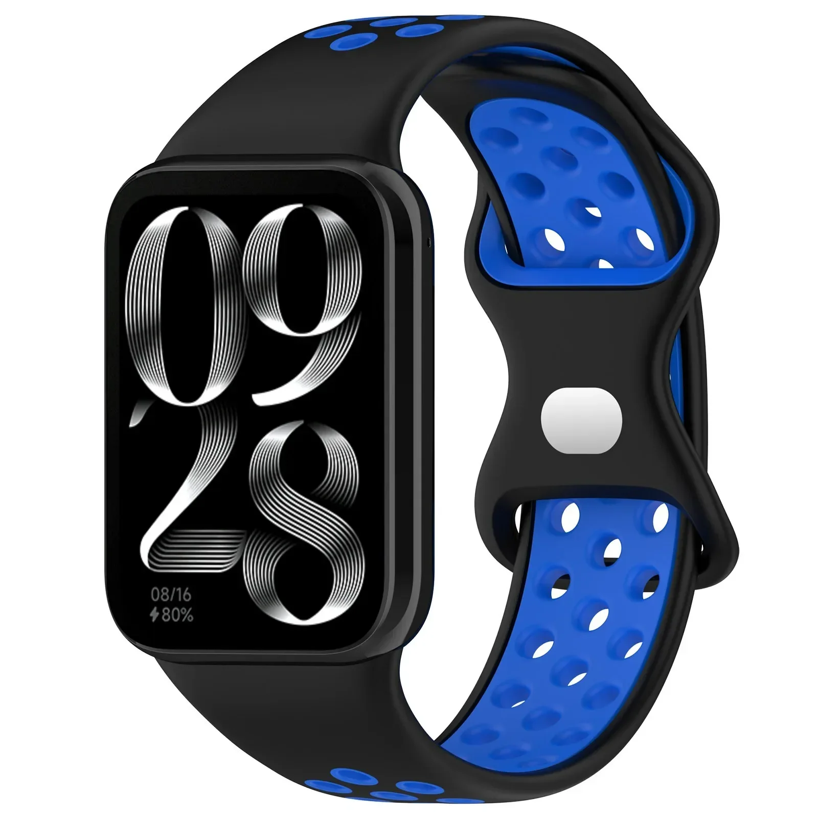 Two-Color Sport Silicone Strap Wristband Bracelet Accessories