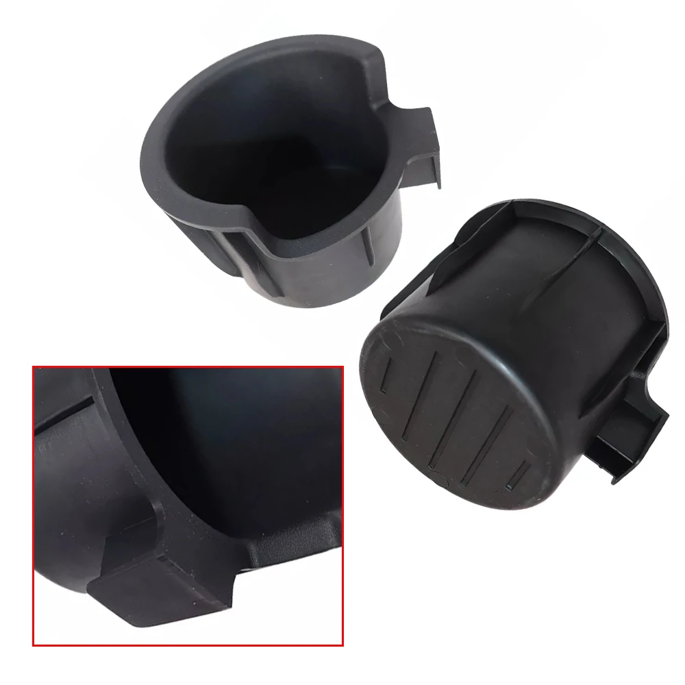 2pcs Recessed Cup Holder Insert For Ford F-250 F-350 Super Duty 2011 2012 2013 2014 2015 BC3Z-2813562-DA BC3Z-2813562-EA