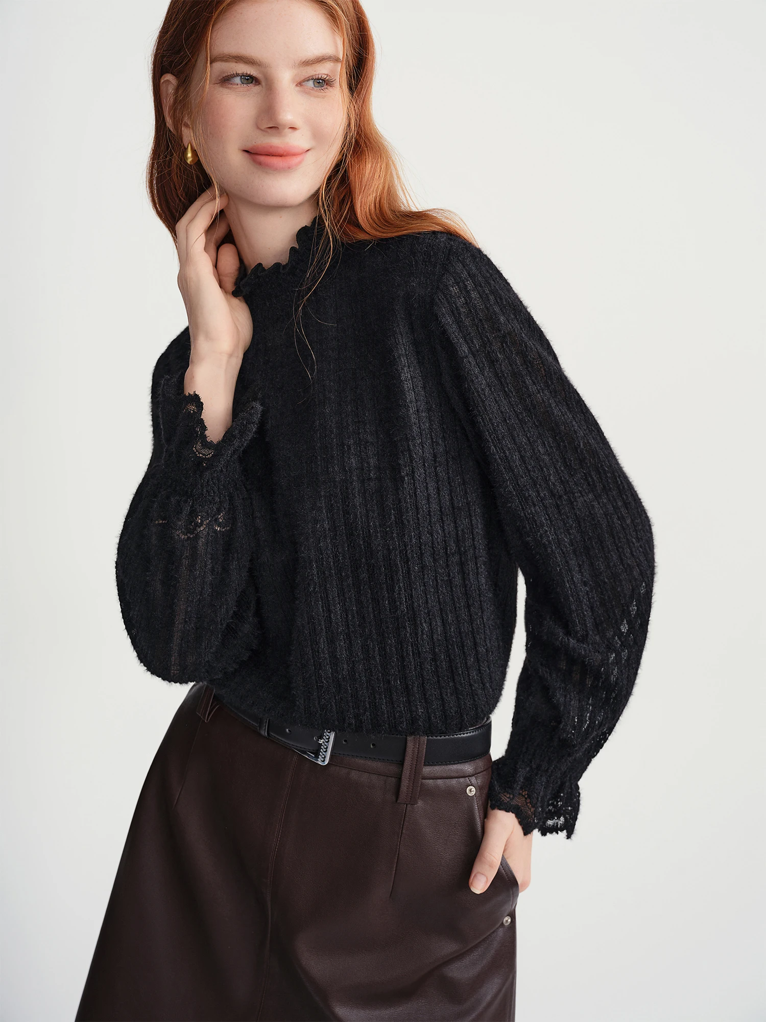 DUSHU Gentle Bottoming T-shirt Women, Top Loose All-match Elegant Ladies - Uniqwear