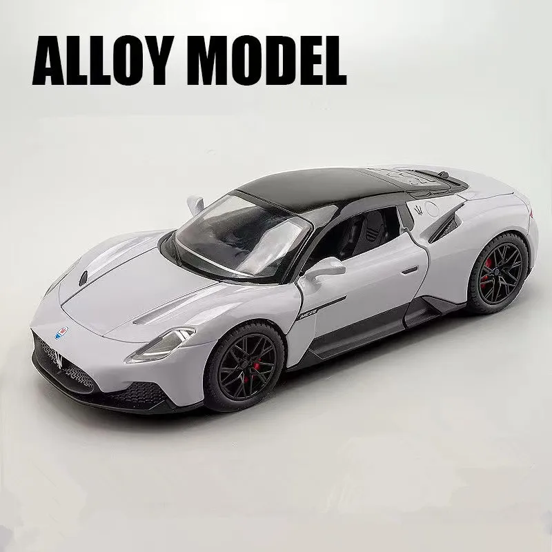 New 1:24 Maserati MC20 Supercar Alloy Car Model With Pull Back