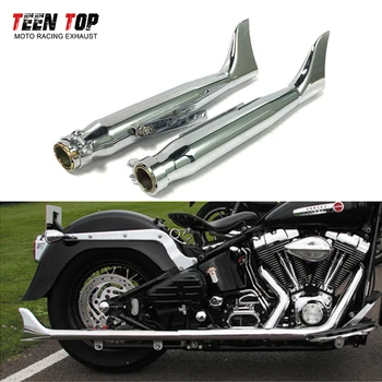 38-45mm Motorcross Exhaust Modified Retro Cafe Racer Motorcycle Muffler Exhaust System For Harley Exhaust CG125 GN125 SR400 Tube