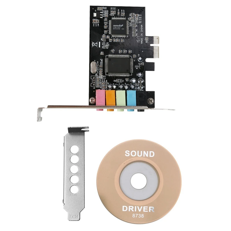 4X Pcie Soundkarte 5.1, Pci Express Surround 3D Audio Karte Für Pc Mit Hohe Direct Sound & Low Profile Bracket