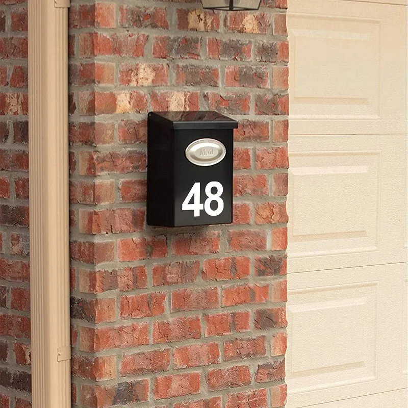 Reflective Mailbox Numbers Sticker Decal Die Cut Classic Style Vinyl Waterproof Number Self Adhesive, for Signs, Door, Cars, etc