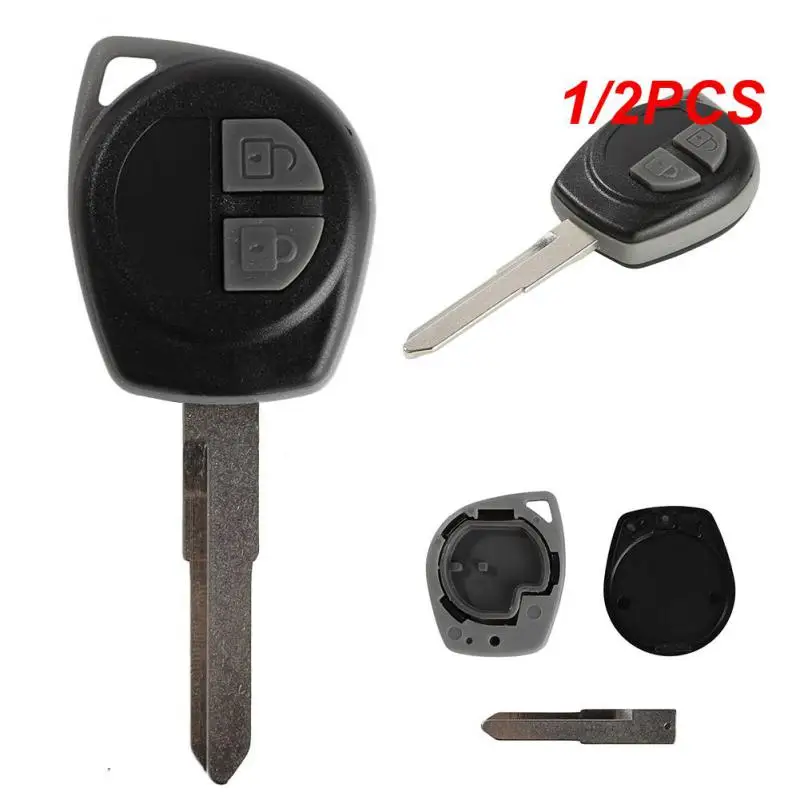 

1/2 шт. дистанционный брелок для ключей, оболочка с двумя кнопками + необработанное лезвие для Suzuki Vauxhall Agila, безключевой пульт дистанционного управления, оболочка для ключей