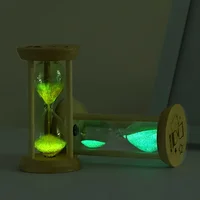 10 Minutes Creative Wooden Hourglass Sand Clock Timers Kitchen Tool Mini Sandglass Desktop Decoratio Home Timekeeper Kids Gifts 2
