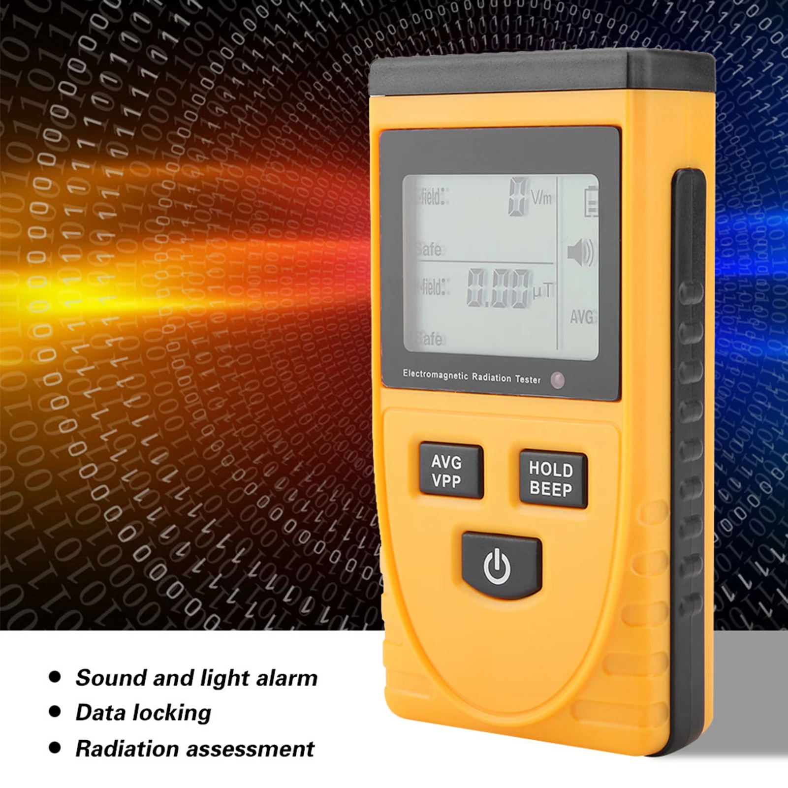 GM3120 Digital Electromagnetic Radiation Detector EMF Tester 5Hz-3500MHz Test Bandwidth Less than 80% Relative Humidity