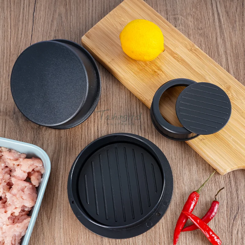 3 in 1 Non Stick Meat Beef Veggie Hamburger Patty Mold Essential Tool to Make Patty for Stuffed Burgers