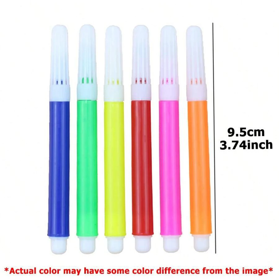 5-20Packs 6-Color Mini Watercolor Pen 9.5cm Graffiti Painting Pen Suitable for Paper Non-woven Canvas Painting DIY Drawing Pen 6