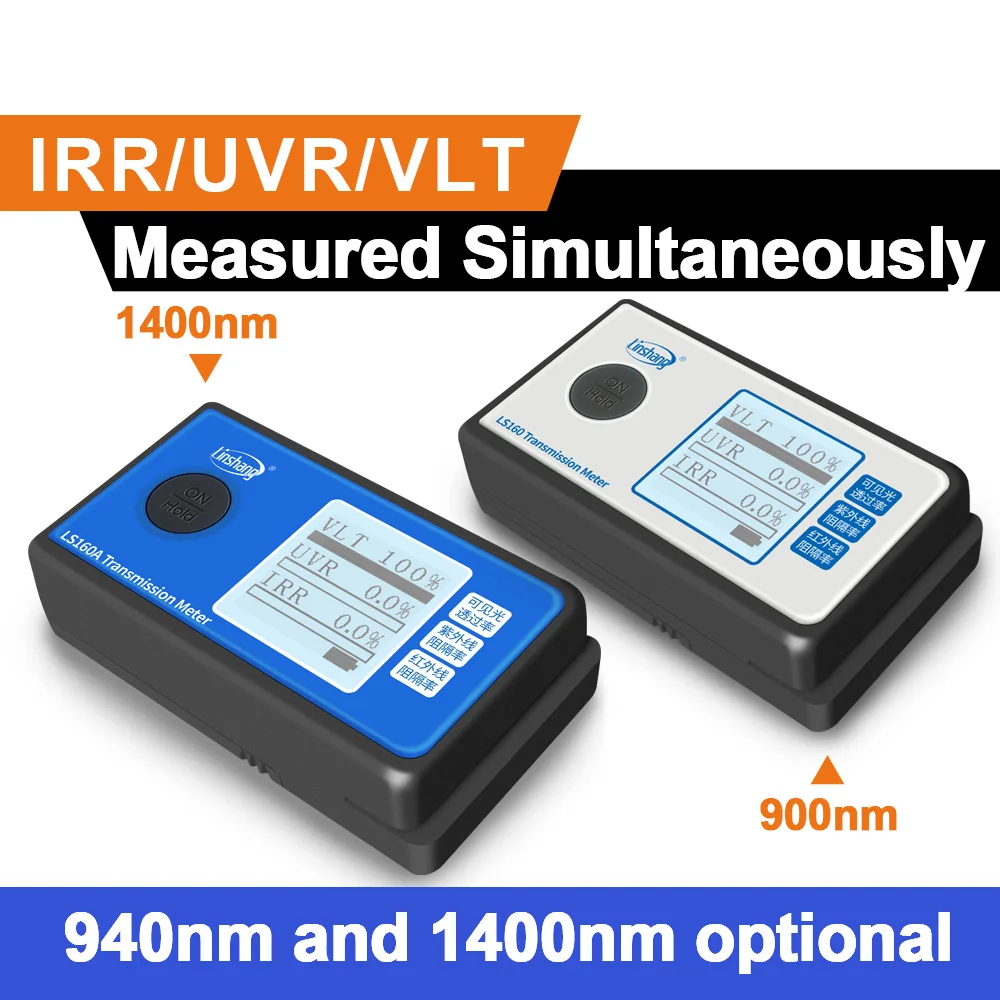 Window Tint Meter Solar Film Tester UV 365nm IR 1400nm VLT LS160 LS160A
