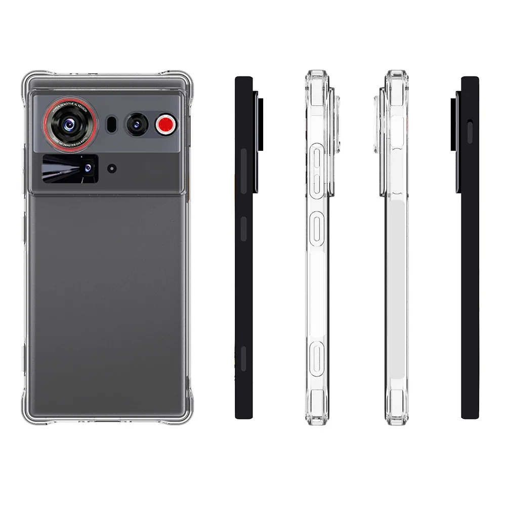 Shockproof Clear Air Cushion Silicone TPU Airbag Back Cover Case