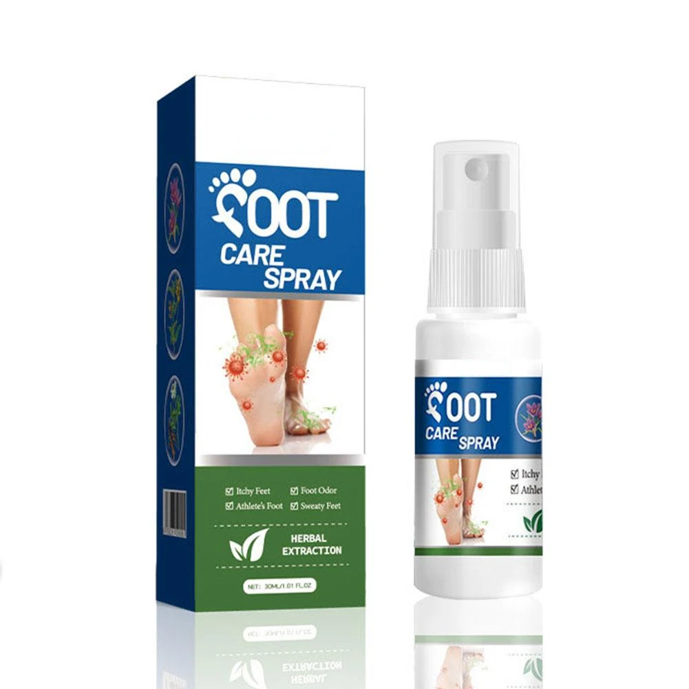 30ml Foot Deodorant Spray Relieve Itching Eliminate Athlete's Foot Moisturize Removal Care Odor Anti-Swea B9M2