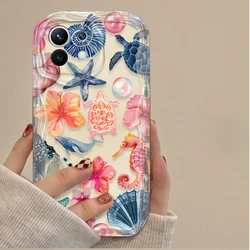 Ocean Animals Turtle Design Phone Case for POCO X7 (Clear)