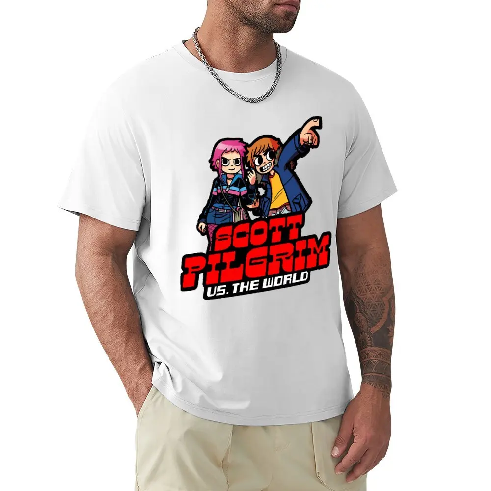 Girocollo Scott Pilgrim Vs The World Pittura Regali Lavastoviglie T-Shirt Movimento Tshirt Vendita Calda Cool Home Eur Size
