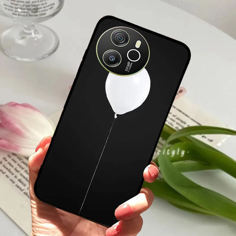 Shockproof Soft TPU Silicone Phone Cover with Cartoon Matte Bumper