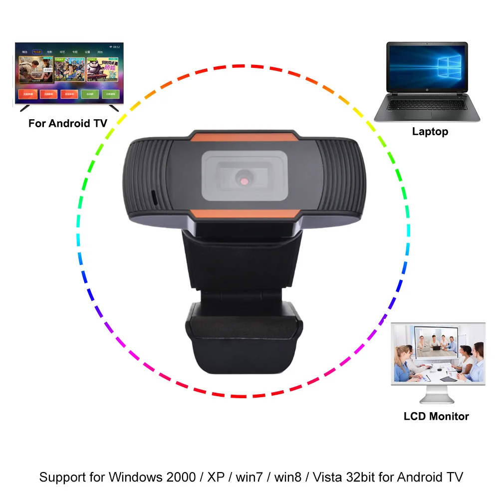 Autofoco com Microfone Webcam para Computador Webcam Completo Câmera Web Usb pc Mac Computador Portátil Desktop Youtube Webcâmera 4k hd 1080p 3 Computers & Electronics