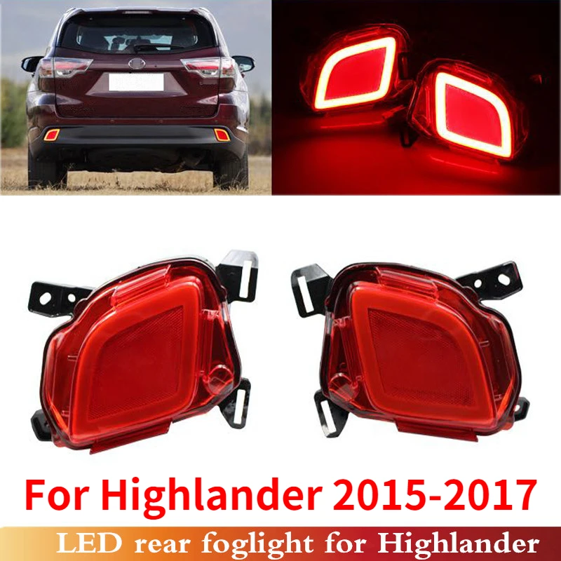 CAPQX 2PCS Modified Rear Bumper Signal Super LED Brake lamp Turning
